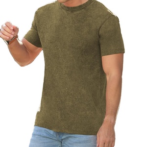 เสื้อยืดคอตตอน 100% คุณภาพสูง สกรีนโลโก้ได้ตามต้องการ ทรงโอเวอร์ไซส์ สไตล์วินเทจ ซักย้อมสีแบบ Stone Washed สำหรับผู้ชาย มีสินค้าพร้อมส่ง - Product Image 2