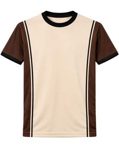 Ensemble T-shirt et short de sport beige marron pour homme, respirant, séchage rapide, tenue de sport, course à pied, entraînement, fitness, vêtements de sport - Product Image 1
