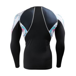 <b>Flame</b> Graphic Sublimation Rash Guard Long Sleeve Compression Athletic <b>Shirt</b> Lightweight Performance Sportswear - Product Image 5