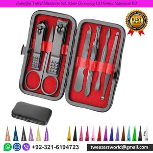 Beautiful Travel Manicure Set, <b>Mens</b> <b>Grooming</b> <b>kit</b> Women Manicure <b>Kit</b> - Product Image 1