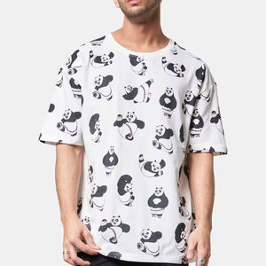 เสื้อยืดแขนสั้นผู้ชายลายพิมพ์สกรีนแบบใหม่ ผ้าฝ้าย 100% ระบายอากาศได้ดี ผ้าไม่ยับ - Product Image 1