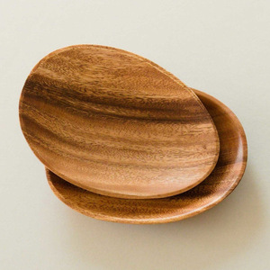 Platos de madera de acacia natural sostenible al por mayor, platos de madera y juego de platos para cenar, MOQ bajo - Product Image 6
