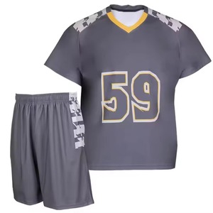 Conjunto de Uniforme de Lacrosse de Primera Calidad, Estampado, Tallas Grandes, Pantalones Cortos, Kit Completo para Competición, Sin Mangas, Ligero y Transpirable para Hombre - Product Image 4