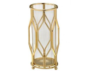 Portavelas Metálico Grabado, Portavelas de Metal Antiguo para Mesa o Exterior, Farol para Velas de Boda, Decoración - Product Image 4