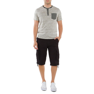 Shorts cargo en toile de coton respirant, de haute qualité, à séchage rapide, écologiques, pour hommes, avec logo personnalisé, style streetwear - Product Image 6