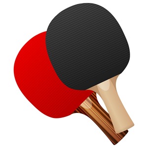 Juego de raquetas de tenis de mesa con 3 pelotas, mango de madera, goma con espinillas rojas y negras, duraderas, para diversión familiar - Product Image 4