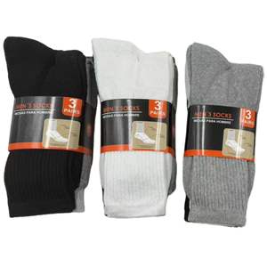 Chaussettes de travail d'hiver robustes pour hommes, personnalisées, en coton et polyester, épaisses et rembourrées, avec logo sur le corps et le bord du mollet - Product Image 5