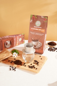 รสชาติเข้มข้น กาแฟคั่วบด 100% กาแฟโรบัสต้าเวียดนาม คั่วระดับกลาง ธรรมชาติ ความชื้น 5% QQ Eco Coffee - Product Image 2