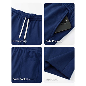 Shorts de sport unisexes en coton à cordon de serrage, personnalisés, imprimés, pour l'été, séchage rapide, pour la course à pied et la gym, pour hommes - Product Image 6