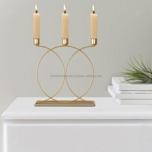 Chandelier européen en cristal de luxe en métal et fer, décoration de table de mariage occidentale, chandelier, étagère à bougies professionnelle - Product Image 4