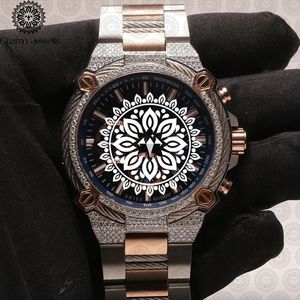 Charm Jewells Luxury Men's Stainless Steel <b>Watch</b> <b>Case</b> 40mm Dial Glass Crystal 20mm Band Mechanical Movement 10 Bar Water - Product Image 6