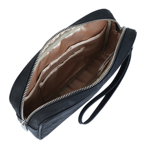 Pochette de luxe pour homme en tissu Oxford avec garniture en cuir, sacoche d'affaires portable, pochette de rangement étanche, vente en gros - Product Image 6