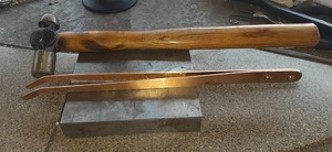Pinces en cuivre pour solution de marquage au chaux, 8,5 pouces, courbées, outil de soudure pour bijoux ZetomedPro - Product Image 5