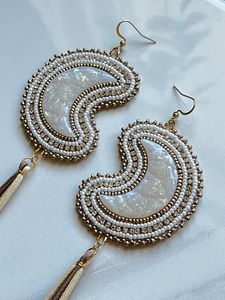 Pendientes de Moda Hechos a Mano con Cuentas Bordadas para Fiestas Casuales, Bodas y Ocasiones Festivas - Product Image 4