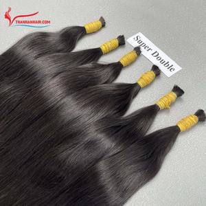 Super venta negro recto a granel 100% extensiones de cabello crudo vietnamita Super alta calidad sedoso sin enredos sin desprendimiento grande en Stock - Product Image 6