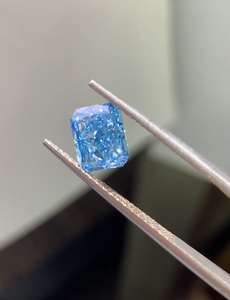 Diamantes sueltos de corte Asscher radiante y de forma elegante para engaste en joyería, de 1 a 5 quilates, diamante azul cultivado en laboratorio. - Product Image 5