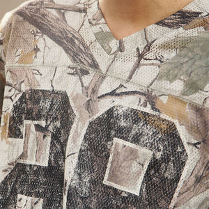 Camiseta de Fútbol de Malla Sublimada con Diseño Boxy, Cuello en V, Manga Corta, Secado Rápido, Ecológica, Transpirable, 100% Poliéster Tejido - Product Image 5