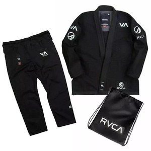 ชุดยูโดบราซิลเลี่ยนยิวยิตสูคุณภาพดีที่สุด Shoyorol สีดำ Gl RVCA V2 รุ่นลิมิเต็ด # ชุดยูโด/บราซิลเลี่ยนยิวยิตสู 60 ชุด คุณภาพสูง ผลิตจากผ้าฝ้าย 100% สำหรับทุกเพศ - Product Image 1