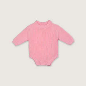 Combinaisons pour bébés garçons en tricot YKK, couleur unie, mignonnes, ODM & OEM, hiver, 100% coton, séchage rapide, Vietnam - Product Image 4