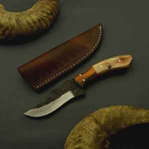 Cuchillos de Caza Profesionales Hechos a Mano con Mango de Hueso Premium, Hoja Fija para Bushcraft, Supervivencia al Aire Libre, Acero al Carbono - Product Image 2