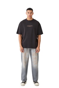 Oversized Retro 100% Cotton <b>Men's</b> <b>T</b>-<b>Shirts</b> High Quality Printed Custom Logo Loose Fit Street Style Custom Designs High GSM <b>Shirt</b> - Product Image 3