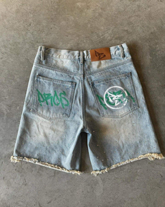 Shorts en jean personnalisés pour hommes, en pur coton, style droit, vêtements de marque d'été, fabriqués au Pakistan pour garçons - Product Image 2