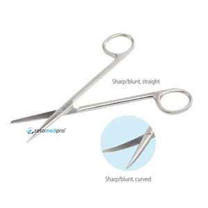 Tijeras de disección Metzenbaum Fino premium de 14.5 cm, rectas, afiladas, con diseño delgado, hechas de acero inoxidable de alta calidad. - Product Image 2