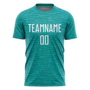 Uniforme de Fútbol de Manga Corta de Primera Calidad, 100% Poliéster, Protección UV, Logotipo Frontal Sólido, Transpirable y de Secado Rápido - Product Image 6