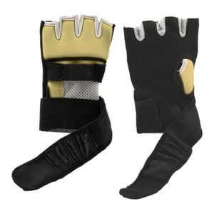 Gants intérieurs de boxe polyvalents rembourrés en gel, bandages rapides avec sangle de poignet élastique en coton respirant pour adultes, hommes et femmes, pour l'entraînement - Product Image 4