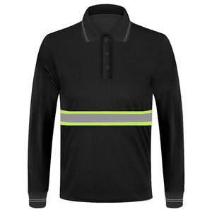 Top Quality Reflective Tape Long Sleeve Polo <b>Shirts</b> Construction Cotton Safety Working Wear Hi Vis Worker Polo <b>Shirts</b> - Product Image 1