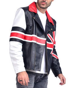 เสื้อแจ็คเก็ตหนังสีดำทรงเข้ารูปสำหรับผู้ชาย ดีไซน์แฟชั่นใหม่ปี 2026 สไตล์คลาสสิก คอตั้ง แนวสตรีทแฟชั่น - Product Image 4