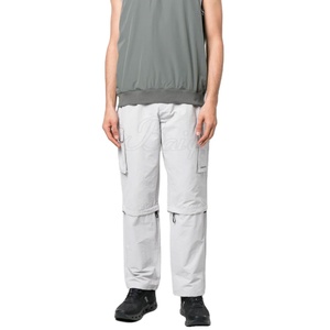 Joggers de entrenamiento informales para hombre, pantalones de gimnasio de Hip Hop con múltiples bolsillos, pantalones de chándal ligeros con cierre de mosca de botón, otoño personalizables 2026 - Product Image 3