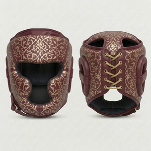 Protège-tête de boxe MMA pour adultes, meilleur service OEM, meilleure offre en gros, nouveau design personnalisé unisexe, en EVA et cuir PU - Product Image 3