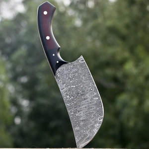 Couteau à hacher ambidextre en acier Damas forgé, artisanal, écologique, style Viking, 6-7,9 pouces, manche en Micarta, qualité industrielle - Product Image 3