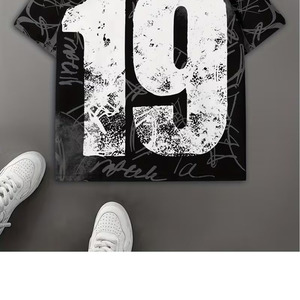 Wholesale Custom 100% Cotton Jersey Casual Wear Oversized Silk Screen Print Solid Stone Washed Distressing Heavyweight T-Shirts - Product Image 4