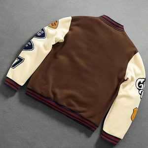 Chaqueta Varsity Y2K para Hombre con Diseño de Letras y Bloques de Color, Precio al por Mayor Razonable, Hecha con la Mejor Calidad - Product Image 2
