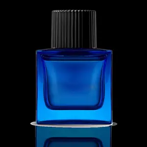 Botella de perfume púrpura de 75 ml de Gema árabe de lujo vacía para hombre, 50 ml, 80ml, 100 ml, botella de perfume con cubierta magnética de lujo