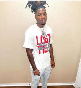 T-shirt surdimensionné pour hommes de haute qualité 320gsm Style Streetwear Anti-rides respirant sérigraphié mélange de lettres multicolores - Product Image 5