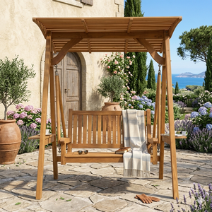 Banc balançoire en teck massif, mobilier de jardin, Bali Jepara Indonésie, produit d'exportation, directement de l'usine, mobilier d'extérieur - Product Image 2