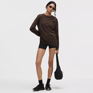 Breathable Fabric Ideal For Daily Wear Travel Women <b>Long</b> <b>Sleeve</b> T Shirt Lightweight Cotton Blend Casual <b>Top</b> Soft Comfortable - Product Image 2