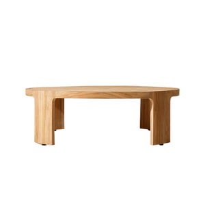Luxury The Plaza Teak <b>Round</b> Outdoor Coffee <b>Table</b> Modern Resort Villa Hotel <b>Patio</b> Furniture Collection - Product Image 4