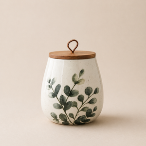 Speckled Glaze <b>Storage</b> Canister Compact Design Secure Lid Tight Seal Moisture Protection Stylish <b>Kitchen</b> Organizer - Product Image 4