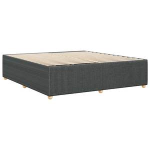 Base de Cama Rectangular King-Size Gris Oscuro Tapizada en Poliéster Estilo Moderno - Product Image 6