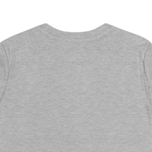 T-shirt gris chiné décontracté pour femme avec lettres graphiques roses, col rond, en coton doux, manches courtes, vêtement de mode décontracté - Product Image 3