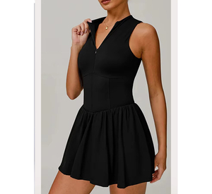 Conjunto de Falda de Pádel Personalizada para Mujer, Top de Manga Corta, Secado Rápido, Transpirable, Anti-UV, Antibacteriano, Uniforme Deportivo OEM ODM - Product Image 2