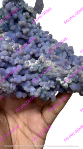 Wholesale Bulk FAIJAN GEMS Natural Grape Agate Raw Stones Specimen <b>Cluster</b> Healing <b>Crystal</b> Rough Stone Rajasthan for Jewelry - Product Image 3