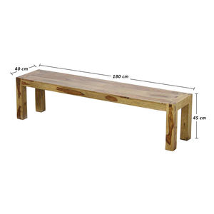 Banc de salle à manger artisanal en bois de Sheesham, bois de rose indien massif, design contemporain pour l'extérieur, mobilier d'art artisanal pour la maison - Product Image 6