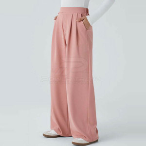 Premium Quality Women Fashion Wide Leg <b>Trouser</b> Mid Waist Wide Fit Washed Pants for Daily Wear <b>Summer</b> and Casual Outfits - Product Image 3
