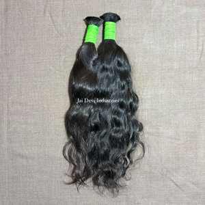 Cheveux humains vierges indiens naturels bouclés, aspect naturel, cuticules alignées, doux, épais, sans nœuds, tissages de qualité supérieure - Product Image 4