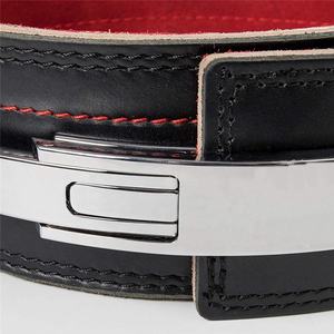 Venta caliente Unisex 10mm Powerlifting Gym Fitness Training Palanca Cinturón 4 \ "Ancho Nubuck Cowhide Custom Logo Hebilla Levantamiento de pesas - Product Image 3